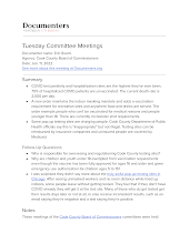 Tuesday Committee Meetings