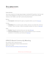 DPSCD Board Community Meeting