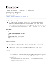 Clovis Planning Commission Meeting