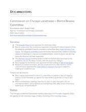 Commission on Chicago Landmarks + Permit Review Committee