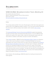 SEMCOG/MAC Broadband Action Team, Meeting #4