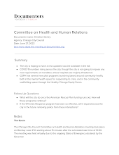Committee on Health and Human Relations