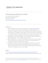 Third Quarterly Briefing of 2022