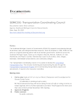 SEMCOG- Transportation Coordinating Council