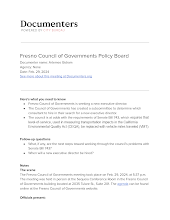 Fresno Council of Governments Policy Board